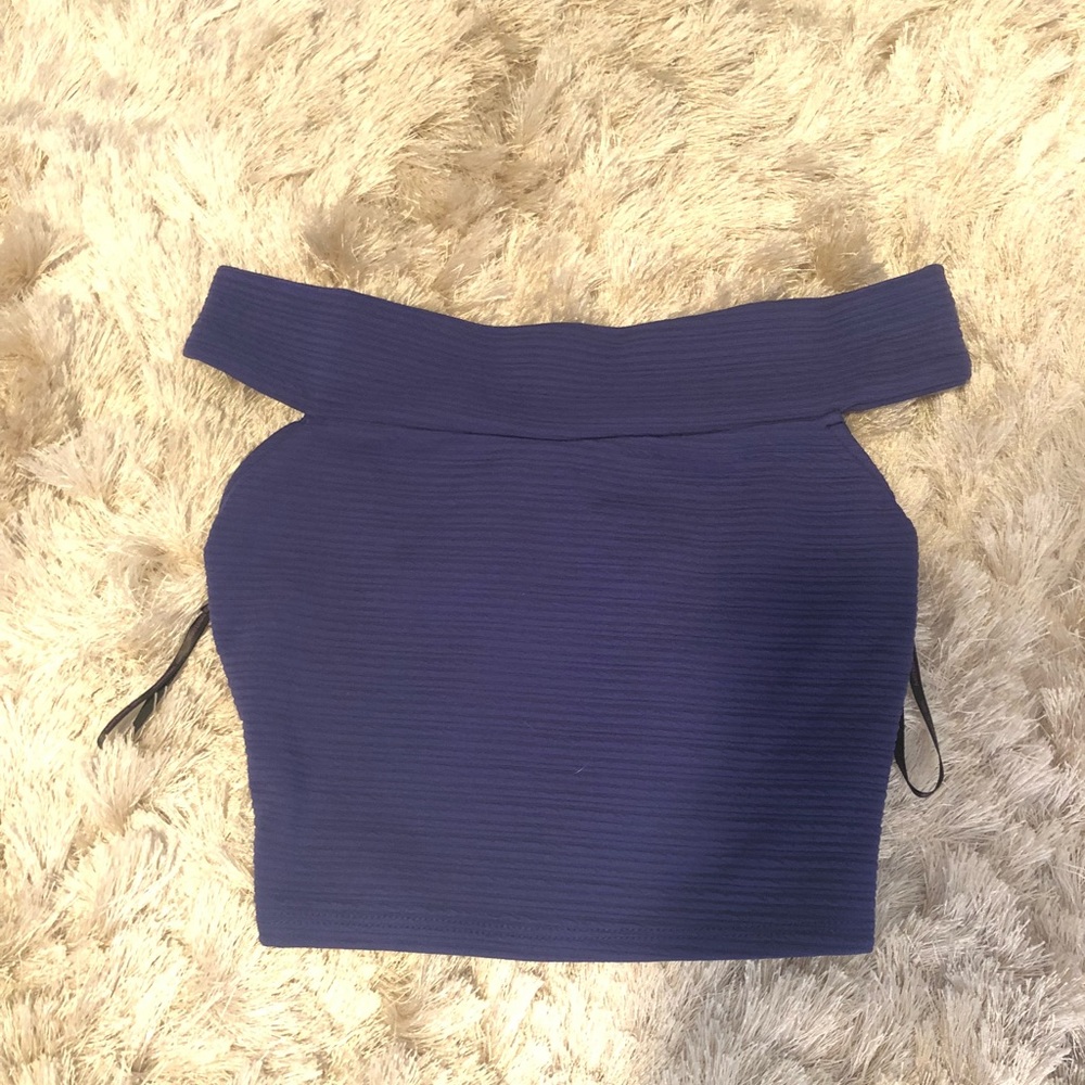 Purple crop top
